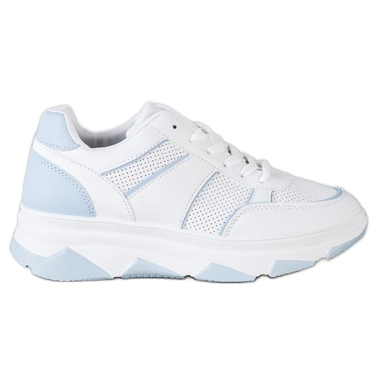 SHELOVET Casual Sport Shoes white blue SHELOVET Casual Sport Shoes white blue