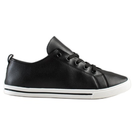 SHELOVET Comfortable Low Sneakers black