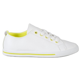 SHELOVET Comfortable Low Sneakers white