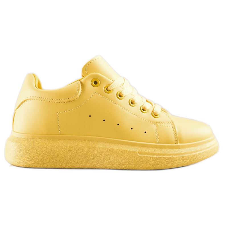 SHELOVET Yellow Sneakers On The Platform
