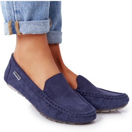 PH1 Women's Suede Loafers Navy Blue San Marino