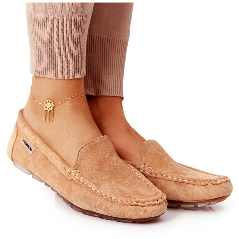 PH1 Women's Suede Loafers Beige San Marino