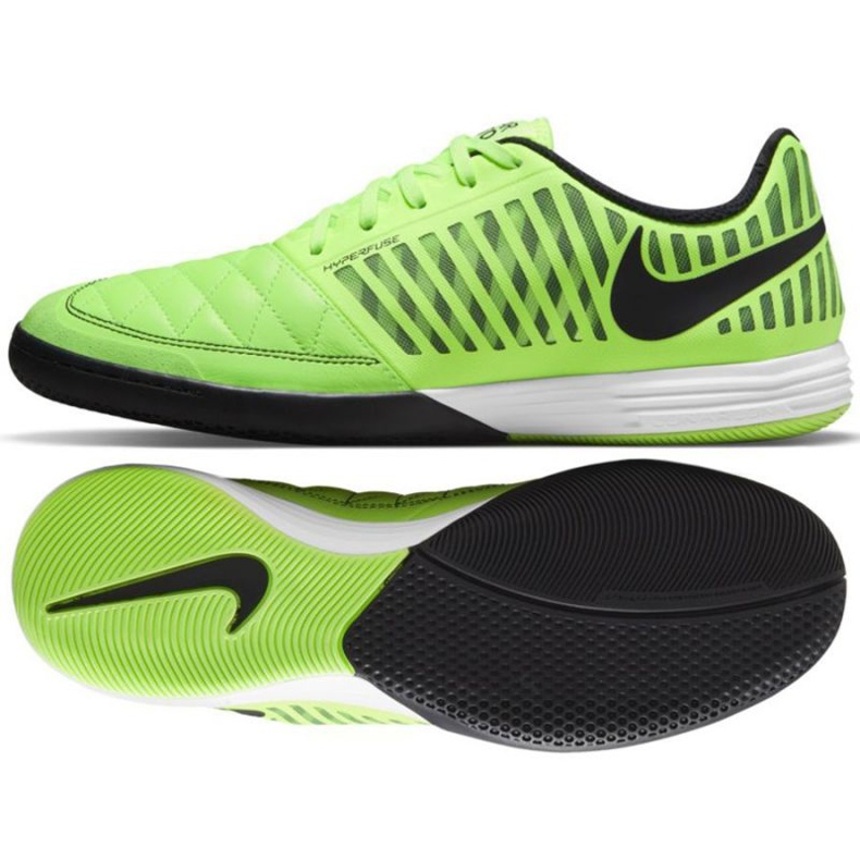 Nike Lunar Gato Ii Ic M 580456 301 soccer shoes black green green