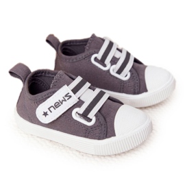 EVE Children's Sneakers With Velcro Gray News grey