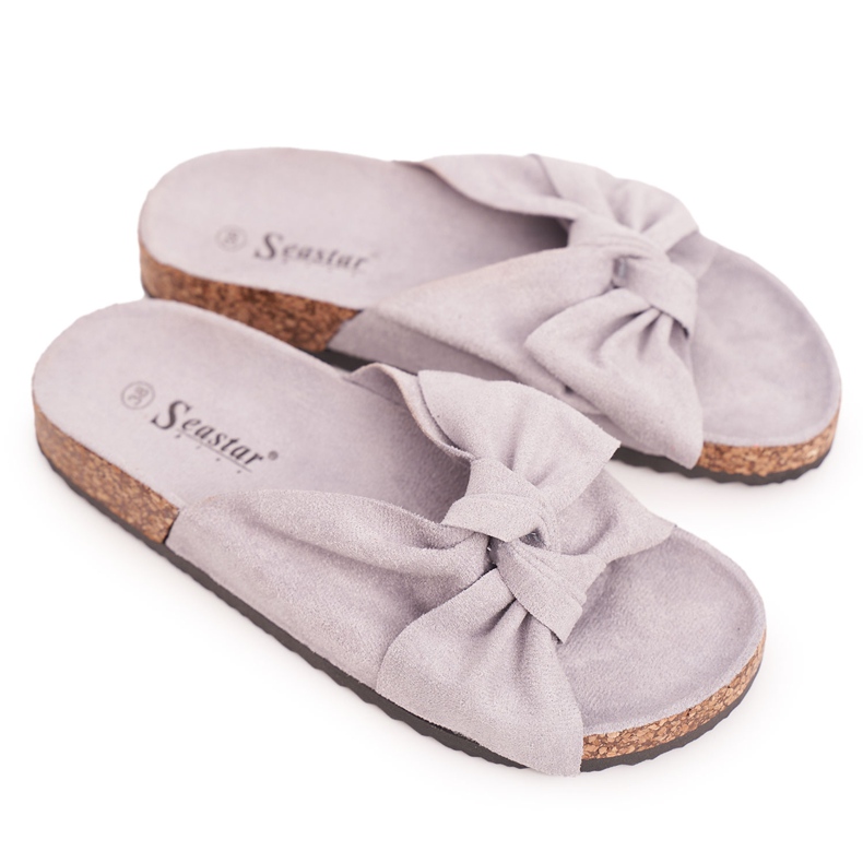 PB2 Children's Gray Slippers On Cork Little Wendy grey PB2 Children's Gray Slippers On Cork Little Wendy grey