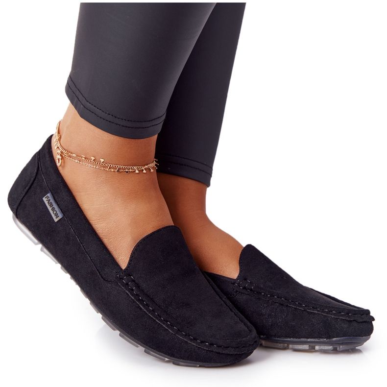 PH1 Women's Black San Marino Suede Loafers PH1 Women's Black San Marino Suede Loafers