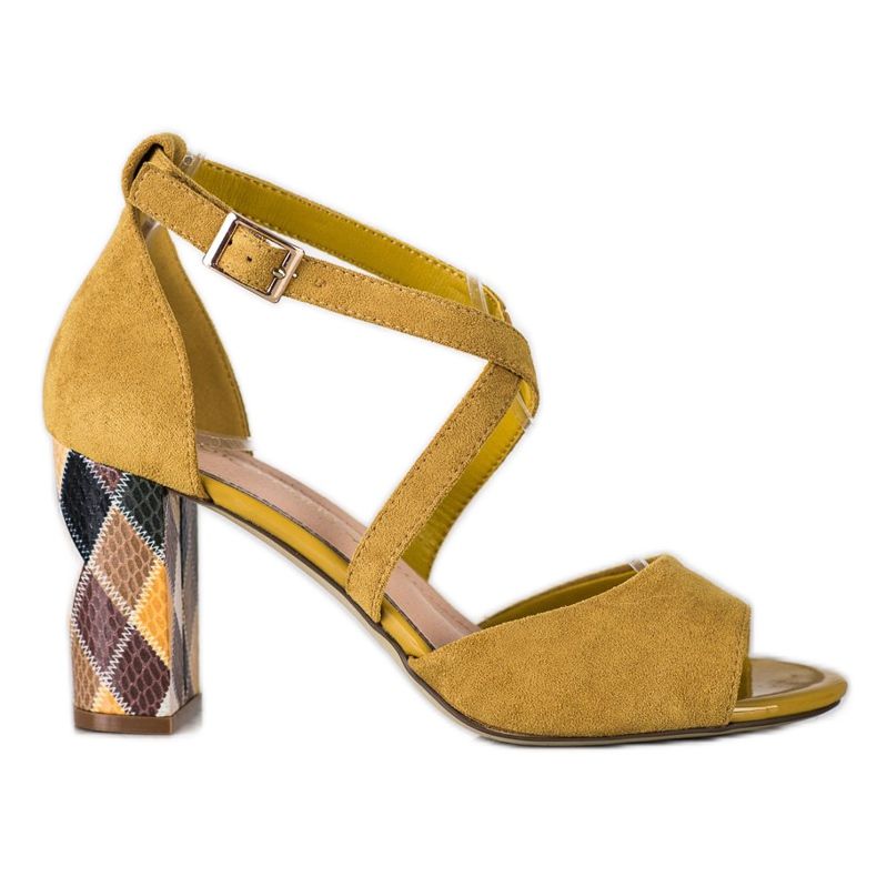 Fashionable Sergio Leone sandals yellow