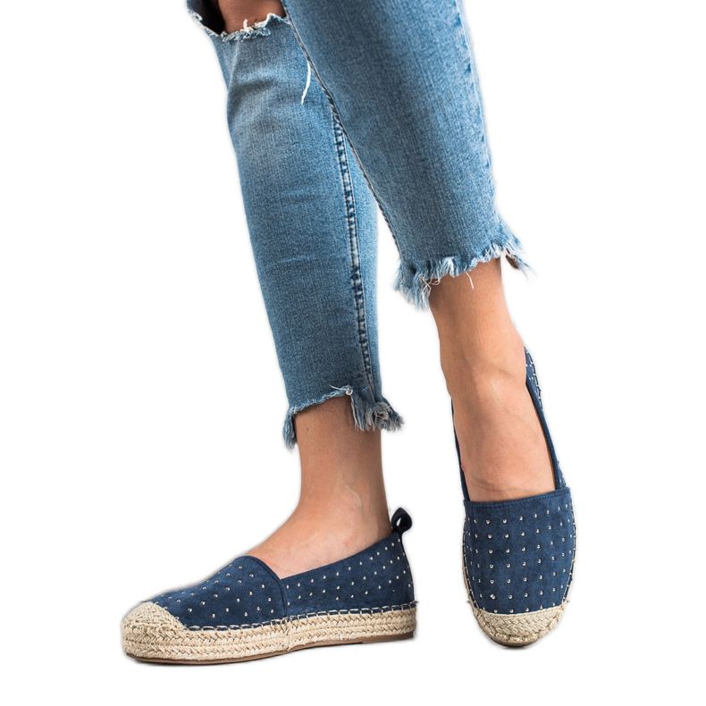Goodin Blue Suede Espadrilles navy blue Goodin Blue Suede Espadrilles navy blue