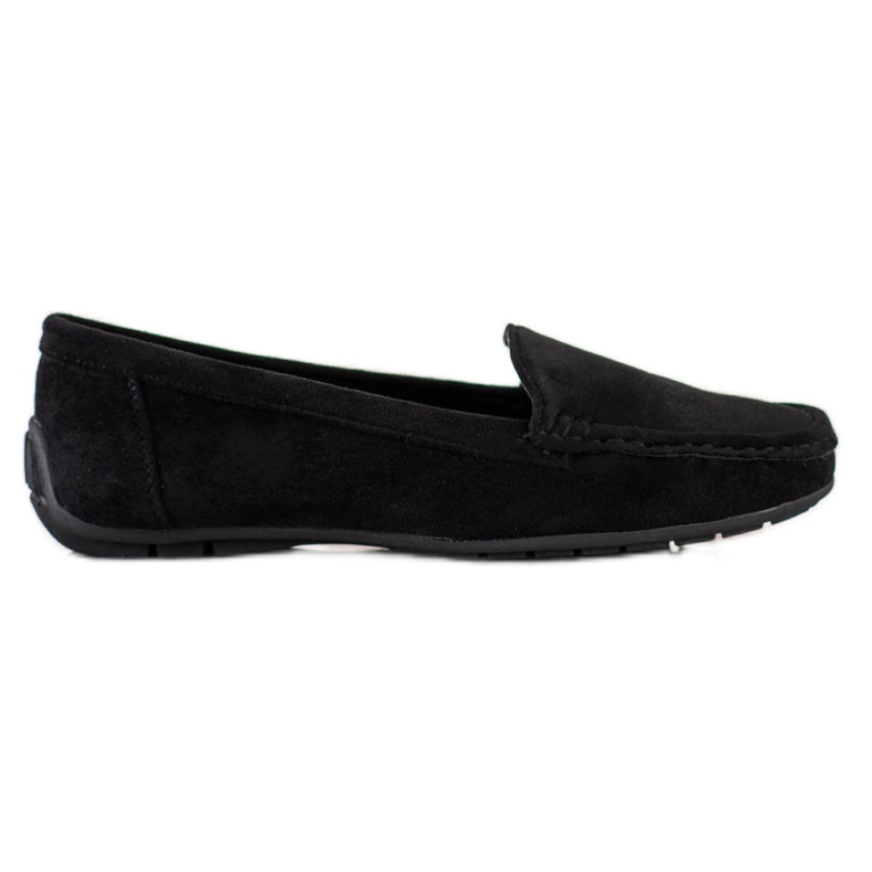 SHELOVET Black Suede Loafers