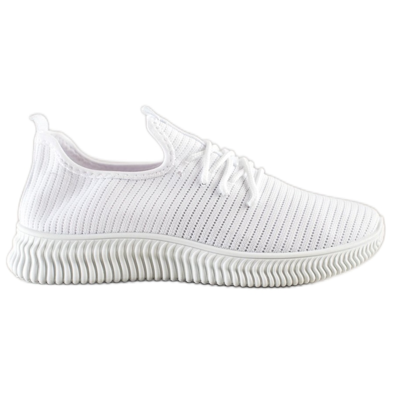 SHELOVET Comfortable Slip-On Sneakers white