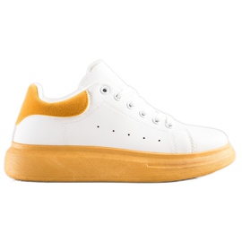 SHELOVET Sneakers On The Yellow Platform white