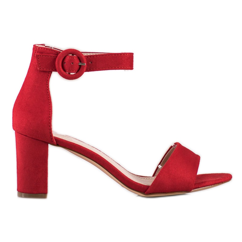 Evento Classic high-heeled sandals red