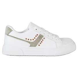 SHELOVET Casual White Sport Shoes