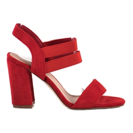 Evento Slip-on Sandals On A Bar red Evento Slip-on Sandals On A Bar red