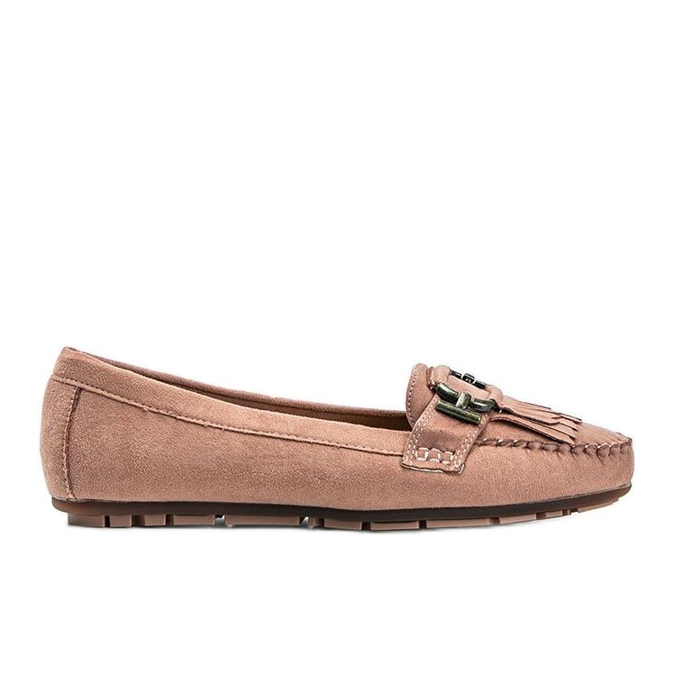 Pink Maia eco-suede loafers