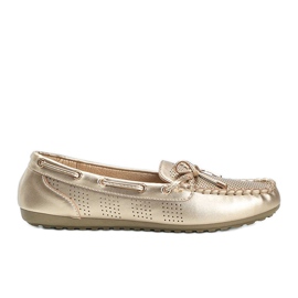 Golden Esther eco-leather openwork loafers