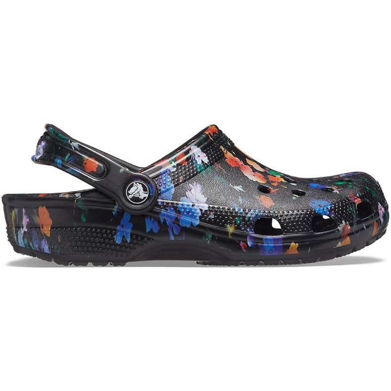 Crocs Women's Classic Printed Floral Clog black-colored 206376 0C4 multicolored