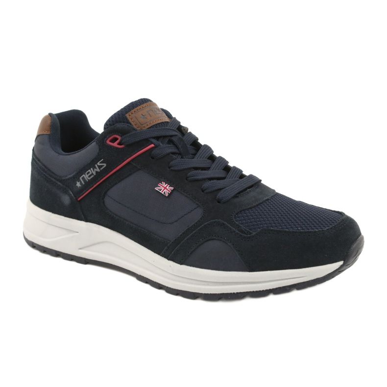 NEWS ADI Men's sports shoes brown navy blue NEWS ADI Men's sports shoes brown navy blue