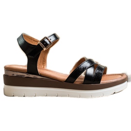 Seastar Sandals On The Platform black Seastar Sandals On The Platform black