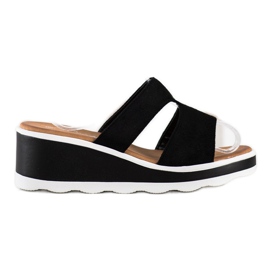 Weide Wedge Sandals black