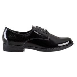 SHELOVET Classic lace-up shoes black
