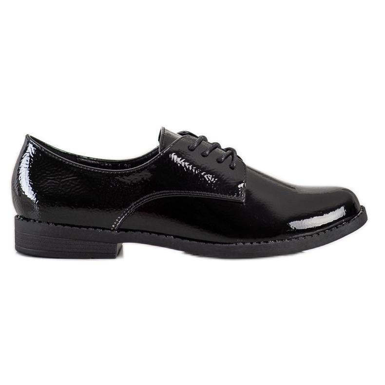 SHELOVET Classic lace-up shoes black