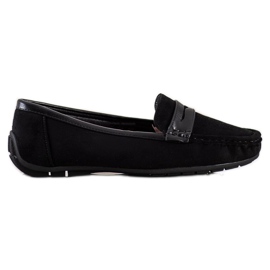 SHELOVET Comfortable Black Moccasins