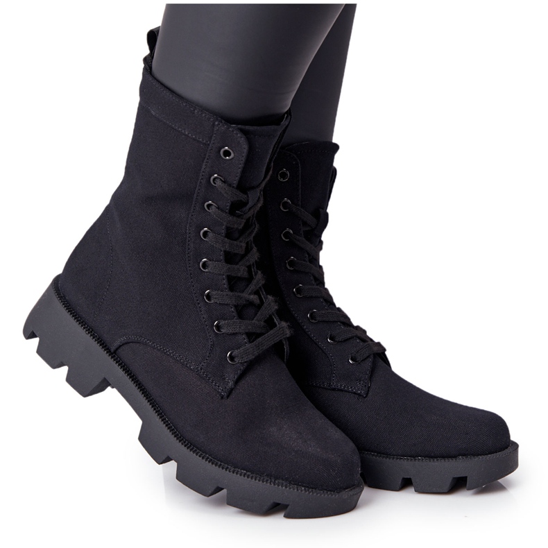 Women's Boots Workers Black Haley 99-117 BLK