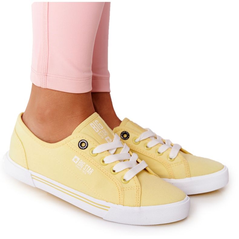 Women's Sneakers Big Star HH274062 Yellow Women's Sneakers Big Star HH274062 Yellow