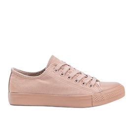 Mara pink eco-suede sneakers