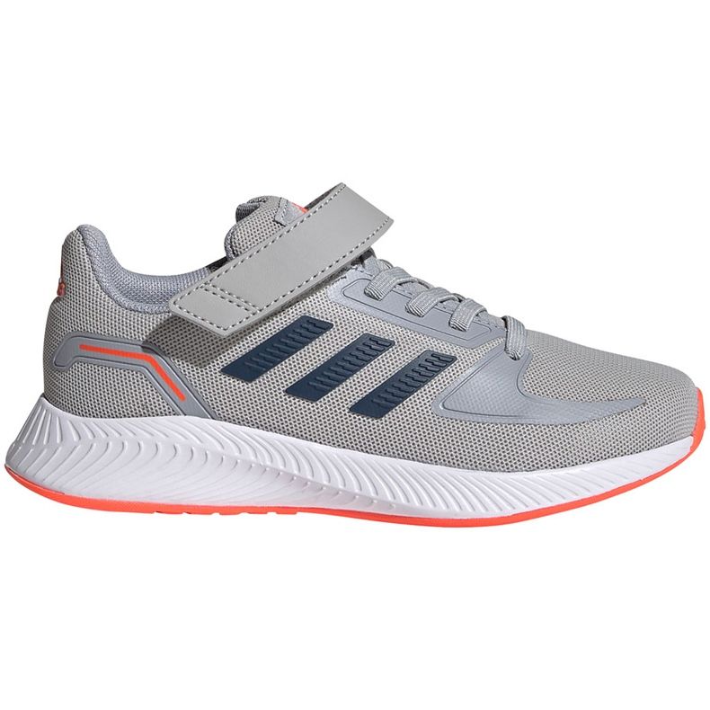 Gray Adidas Runfalcon 2.0 children's shoes FZ0115 orange grey