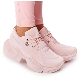 PS1 Women's Sneakers On A Massive Sole Bubbly Pink