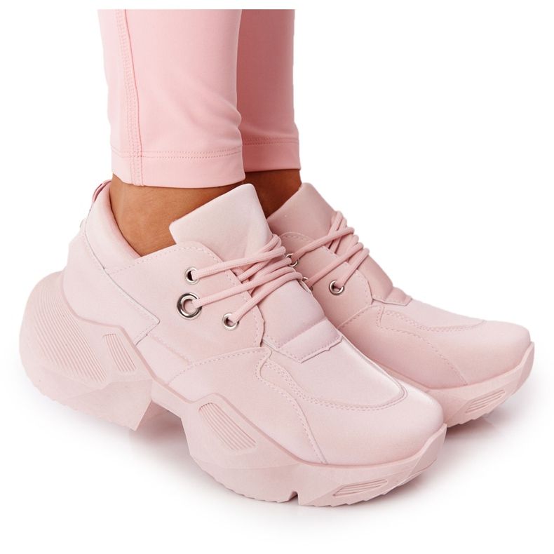 PS1 Women's Sneakers On A Massive Sole Bubbly Pink