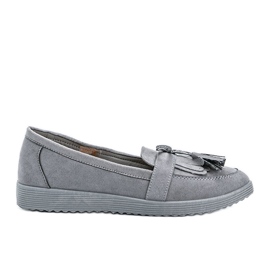 Magdalena gray loafers with fringes grey Magdalena gray loafers with fringes grey
