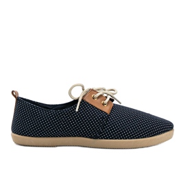 Dalia navy blue polka dot sneakers