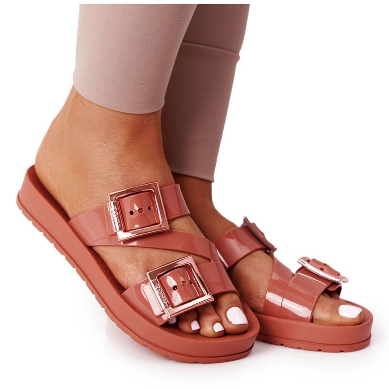 Fragrant Eco Friendly Rubber Slippers ZAXY HH285106 Ceglaste brown