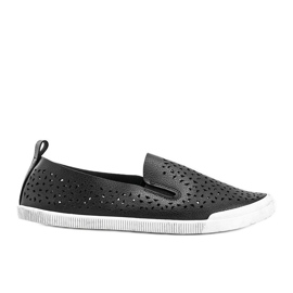 Black Maegan openwork sneakers