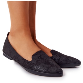 Women's Loafers Sergio Leone MK700 Suede Black