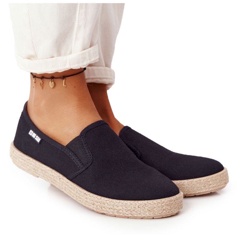 Black Espadrilles On A Braided Sole Big Star DD274017