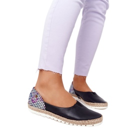 Maciejka 05056-01 Black Leather Ballerinas multicolored