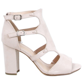 Beige high-heeled sandals 168-231 Beige Beige high-heeled sandals 168-231 Beige