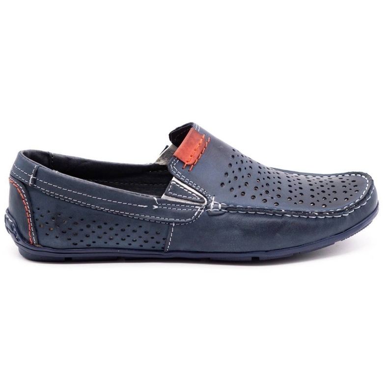 Olivier Men's shoes moccasin 906 for the summer navy blue Olivier Men's shoes moccasin 906 for the summer navy blue