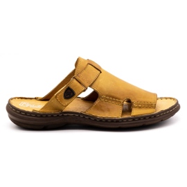 Polbut Men's slippers 356 red orange