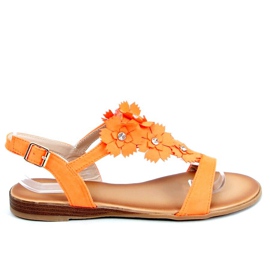 Orange women's sandals F3273 Orange