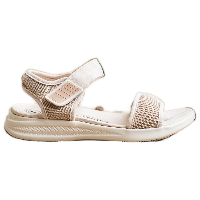 Comfortable Velcro Sandals Evento 20SD88-2022 beige