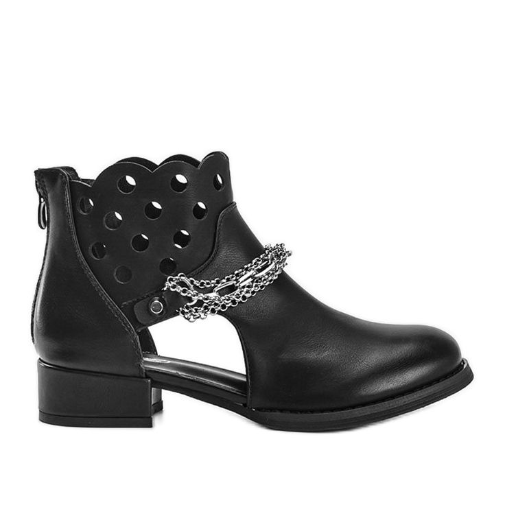 Gracela black ankle boots