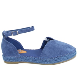Blue espadrilles with a cut 1219 Blue Blue espadrilles with a cut 1219 Blue
