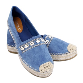 Blue Espadrilles with shells 6771 Blue Blue Espadrilles with shells 6771 Blue