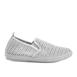 Mallory gray openwork sneakers grey