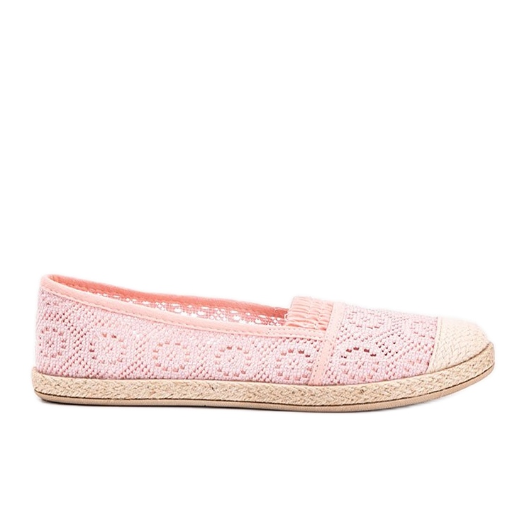 Laney pink fabric espadrilles
